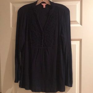 Lilly Pulitzer daisy gauze top